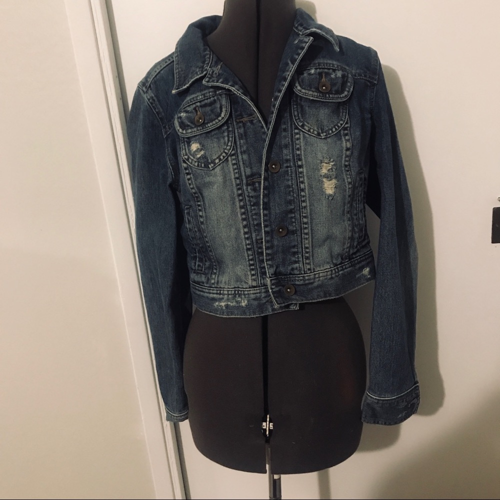 High waisted jeans jacket size S